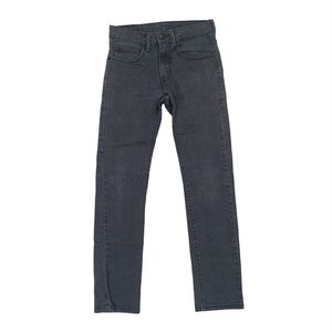 Levi's 510 Super Skinny Jeans Women's 26x26 Dark Grey Wash with line pattern